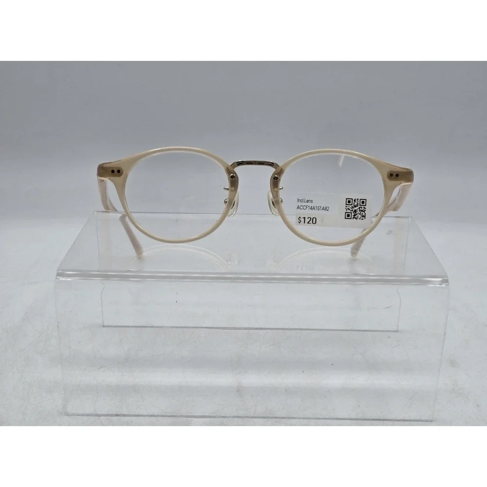 JINS Eyeglass Frames 46 - 21-152 - 37.5 ACCF14A151A82 - LOOSE FRAMES, SITS ASKEW